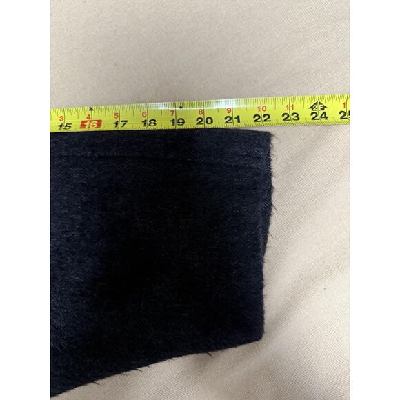 Bogner Coat woman Large Charcoal Belted Overcoat Made in West Germany - Picture 15 of 16